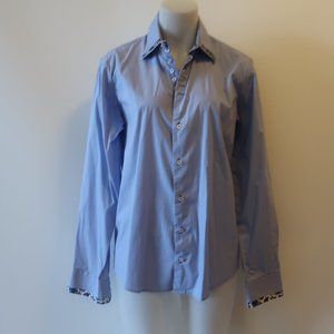 FEELING GOOD BLUE BUTTON DOWN SHIRT M*